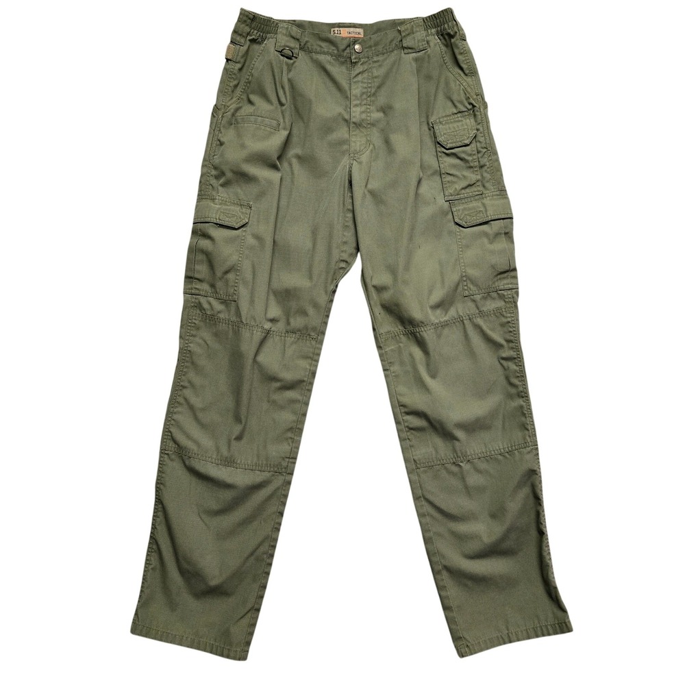 5.11 Tactical Mens Cargo Pants 36x36 OD Green Ripstop Multi-Pocket Hiking Work